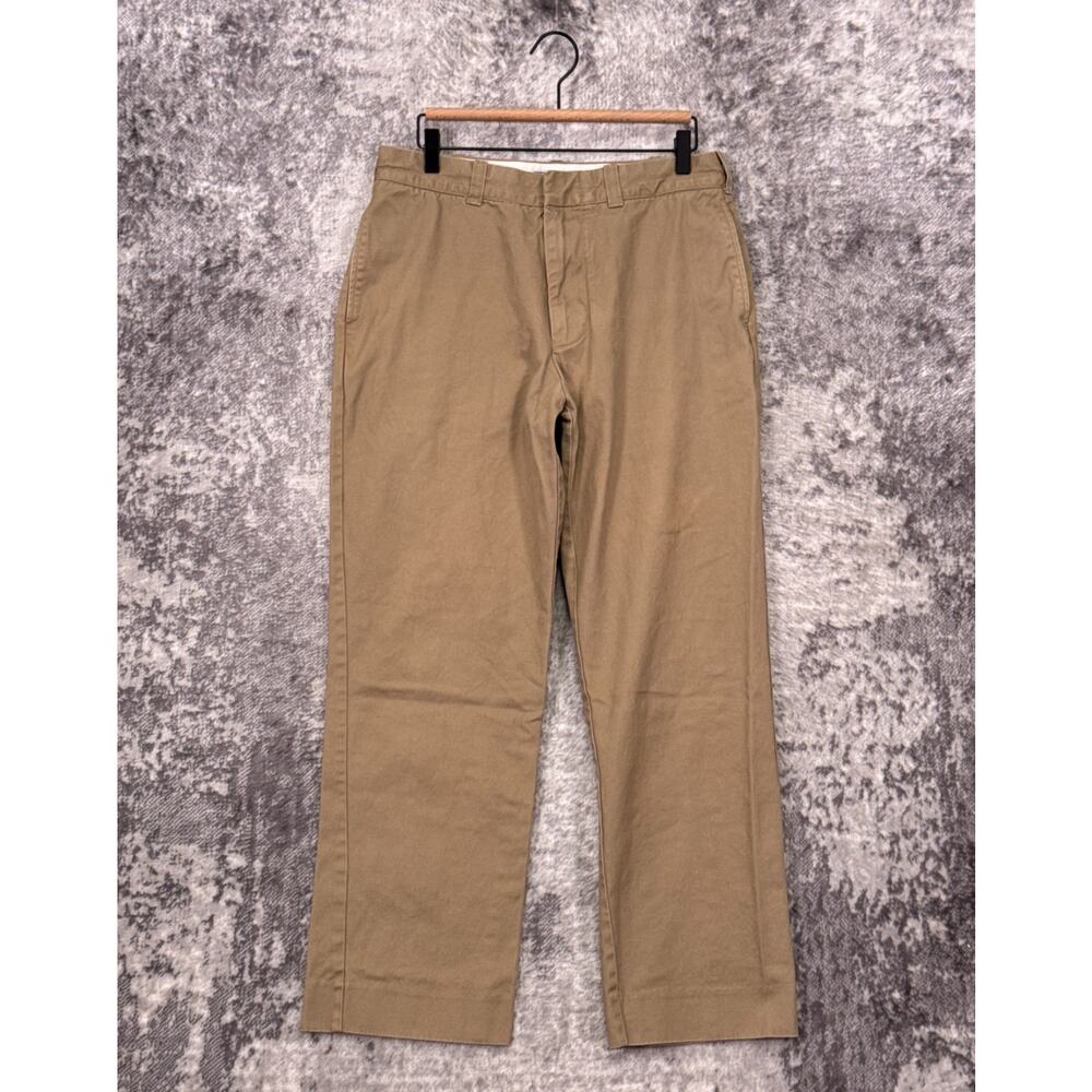 Wallace & Barnes Chino Pants 32 x 29 Mens Heavyweight Cotton Twill Khaki